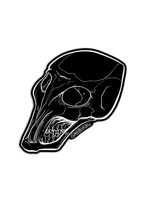 Alien Skull Holographic Sticker